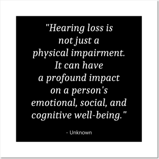 Quote About World Hearing Day Posters and Art